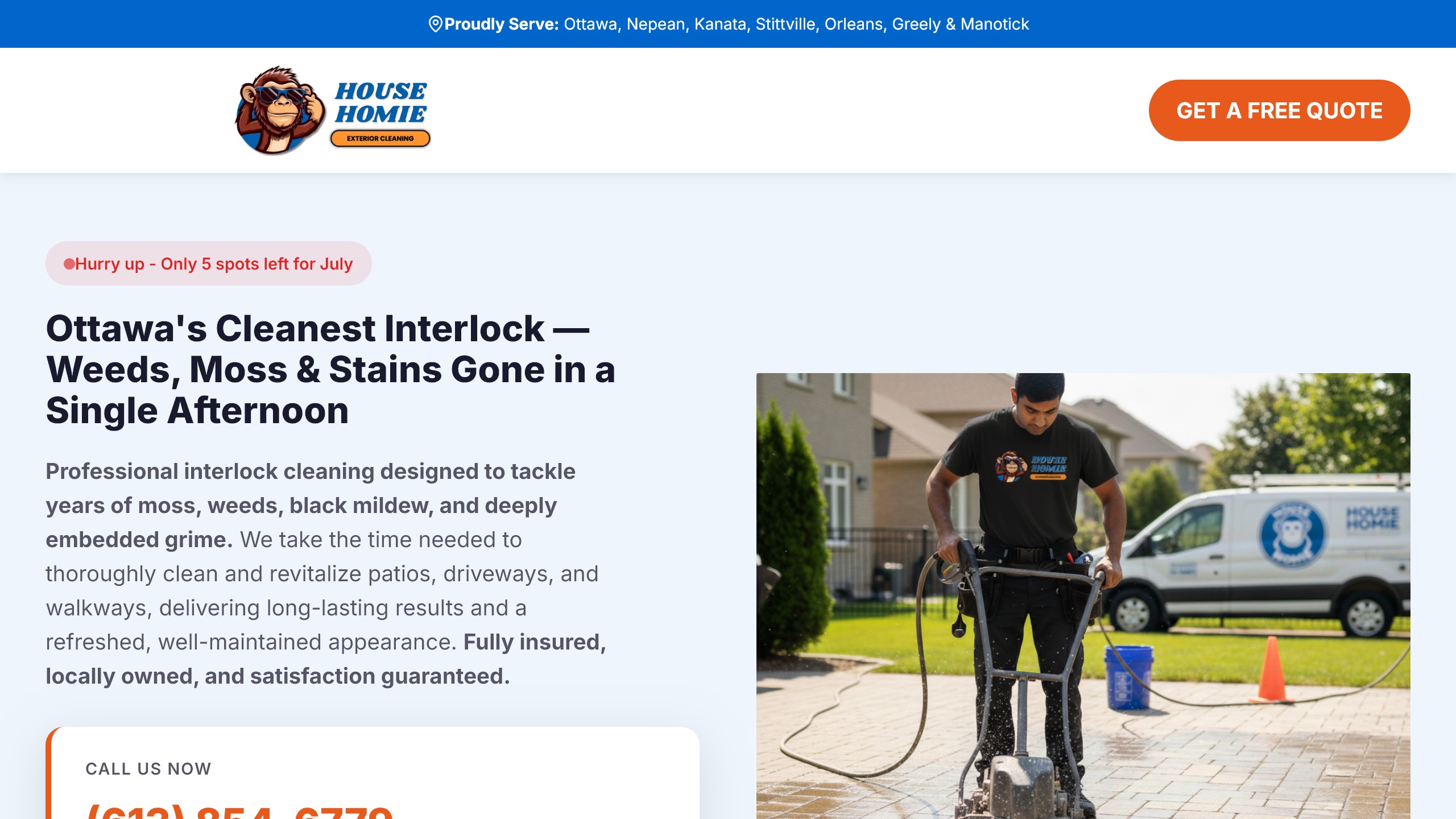 Landing page — House Homie